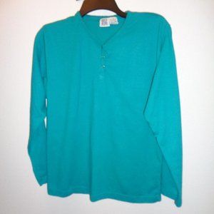 North West Blue Long Sleeve Top Size Small
